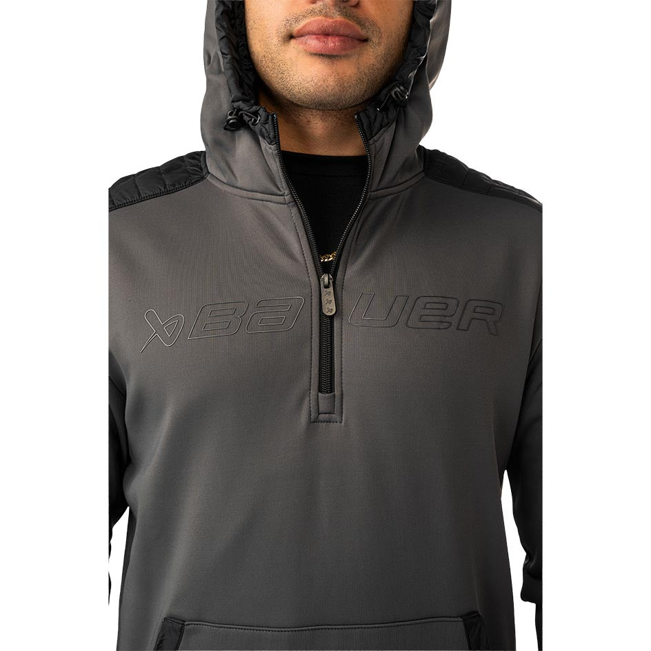 Bauer Puffer 1/2 Zip Hoodie Senior S25