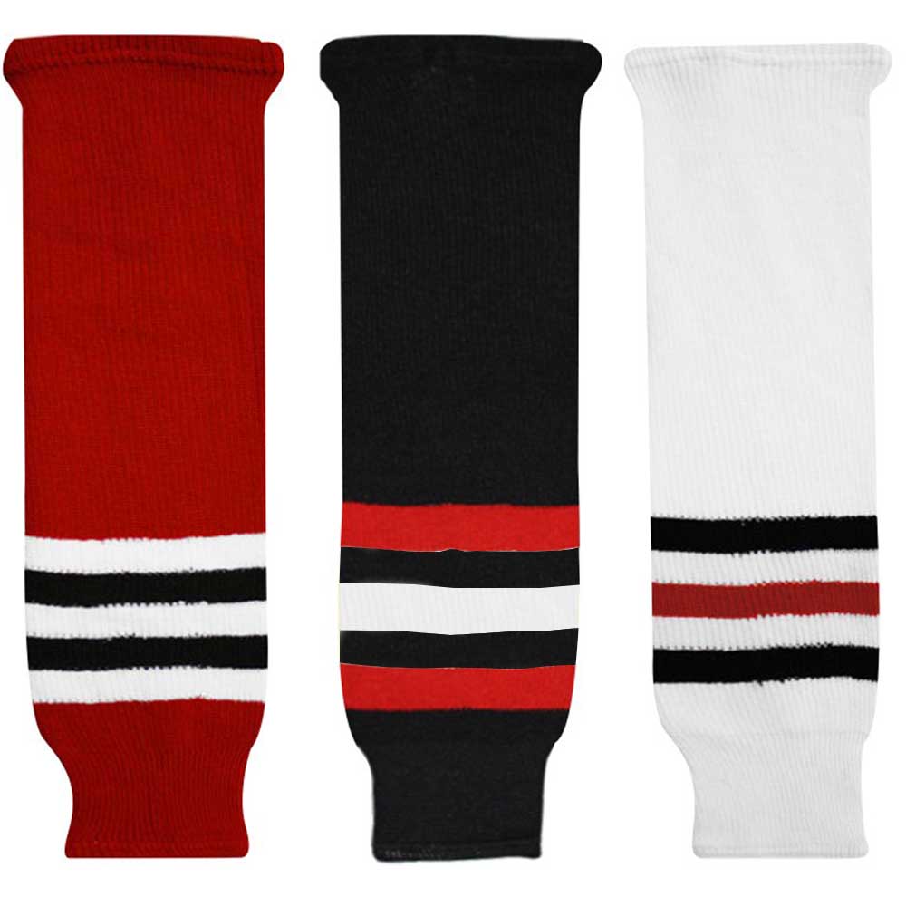 Knitted Hockey Socks - Chicago Blackhawks - Senior