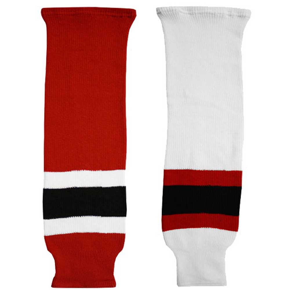Knitted Hockey Socks - New Jersey Devils - Junior