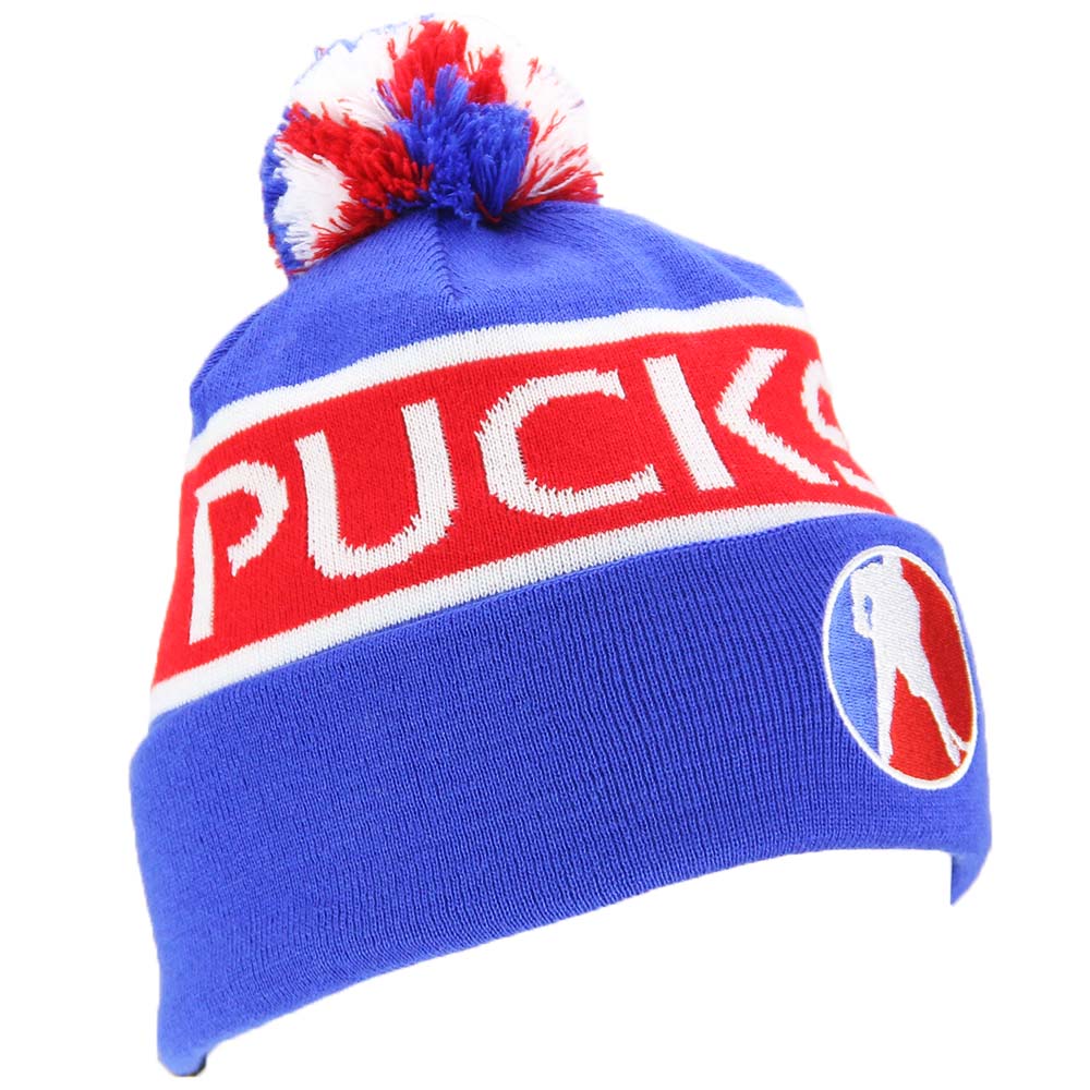 Puck Stop Winter Beanie - Blue/Red