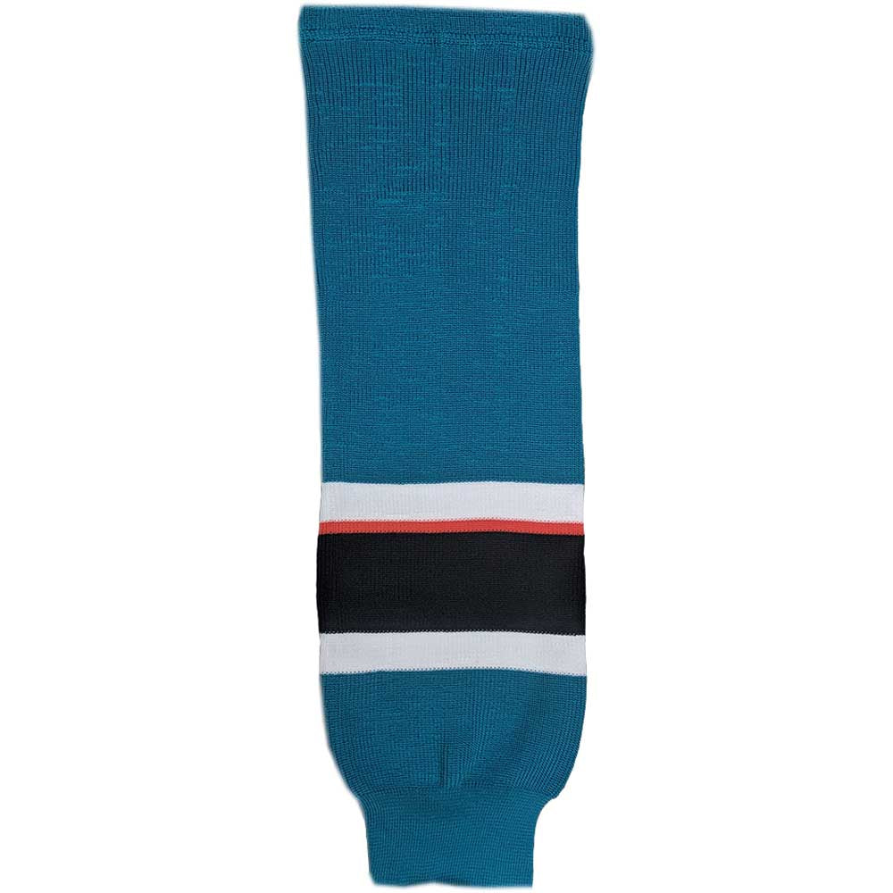 Knitted Hockey Socks - San Jose Sharks - Junior
