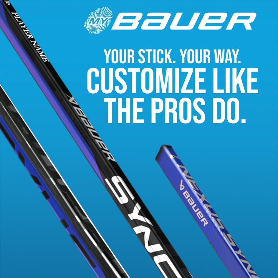 Bauer Sync Custom Hockey Sticks Intermediate - MyBauer (2-Pack)