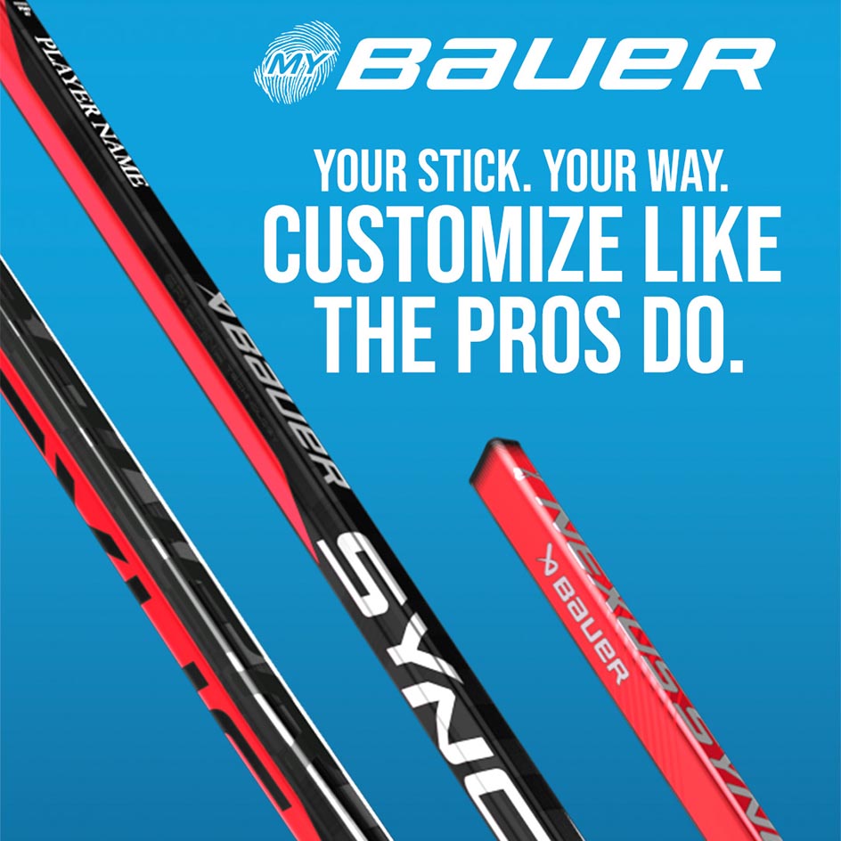 Bauer Sync Custom Hockey Sticks Intermediate - MyBauer (2-Pack)