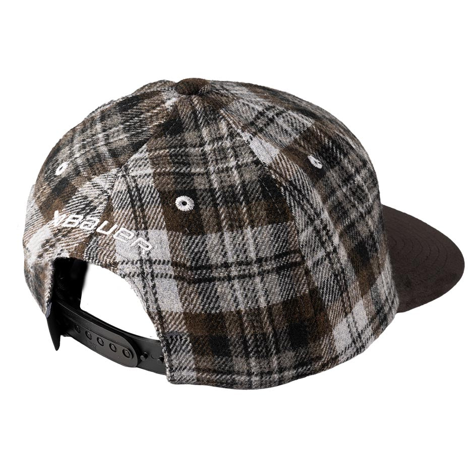 Bauer Plaid Snapback Hat S25