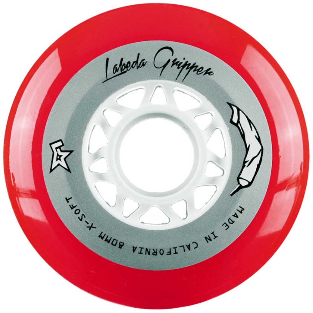 Labeda Gripper Inline Hockey Wheels X Soft Red (SINGLE)