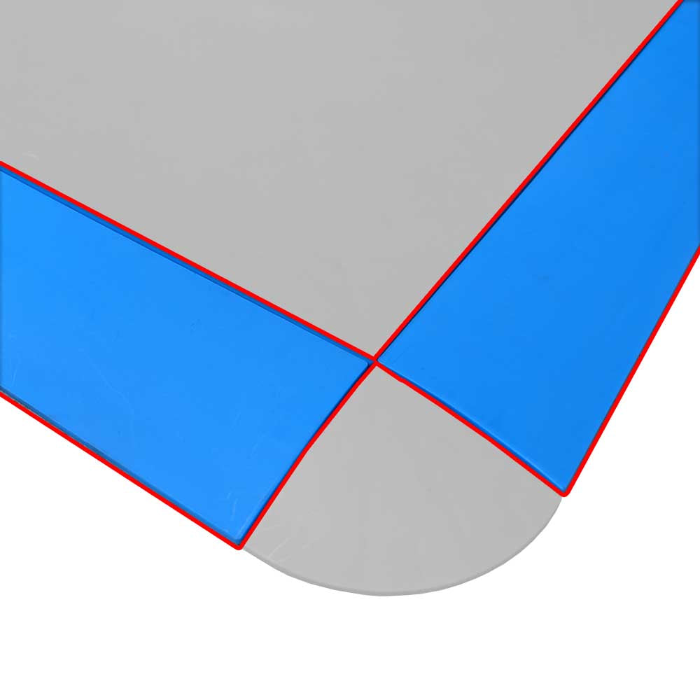 Hockey Tile Edge Blue (Pair)
