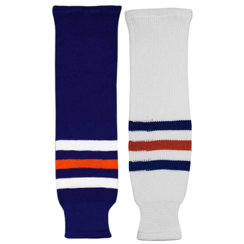 Knitted Hockey Socks - Edmonton Oilers - Senior